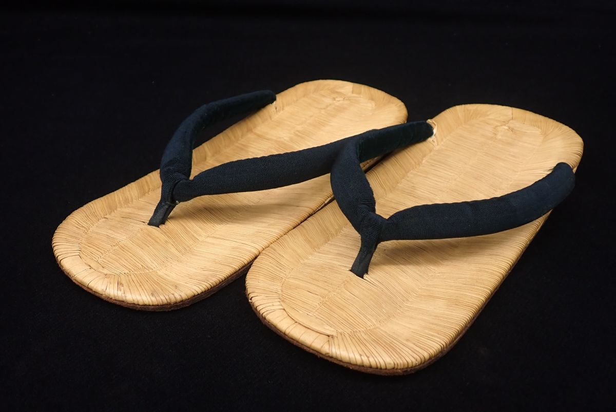 ■草履01 畳表雪駄 牛皮底 メンズ■和装品/和装小物/消費税0円