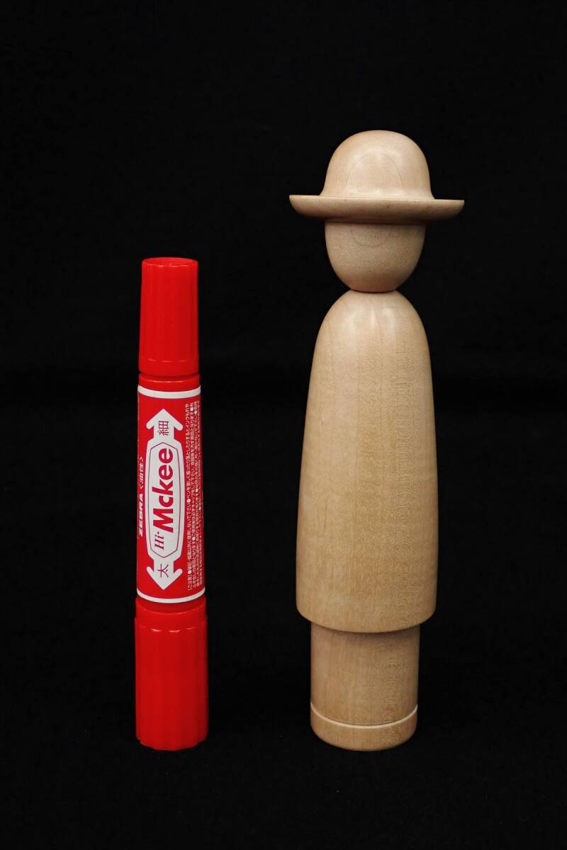 ▲木偶の坊 煤孫こけし 宮沢賢治(高さ約18cm)▲花巻/首振り/消費税0円