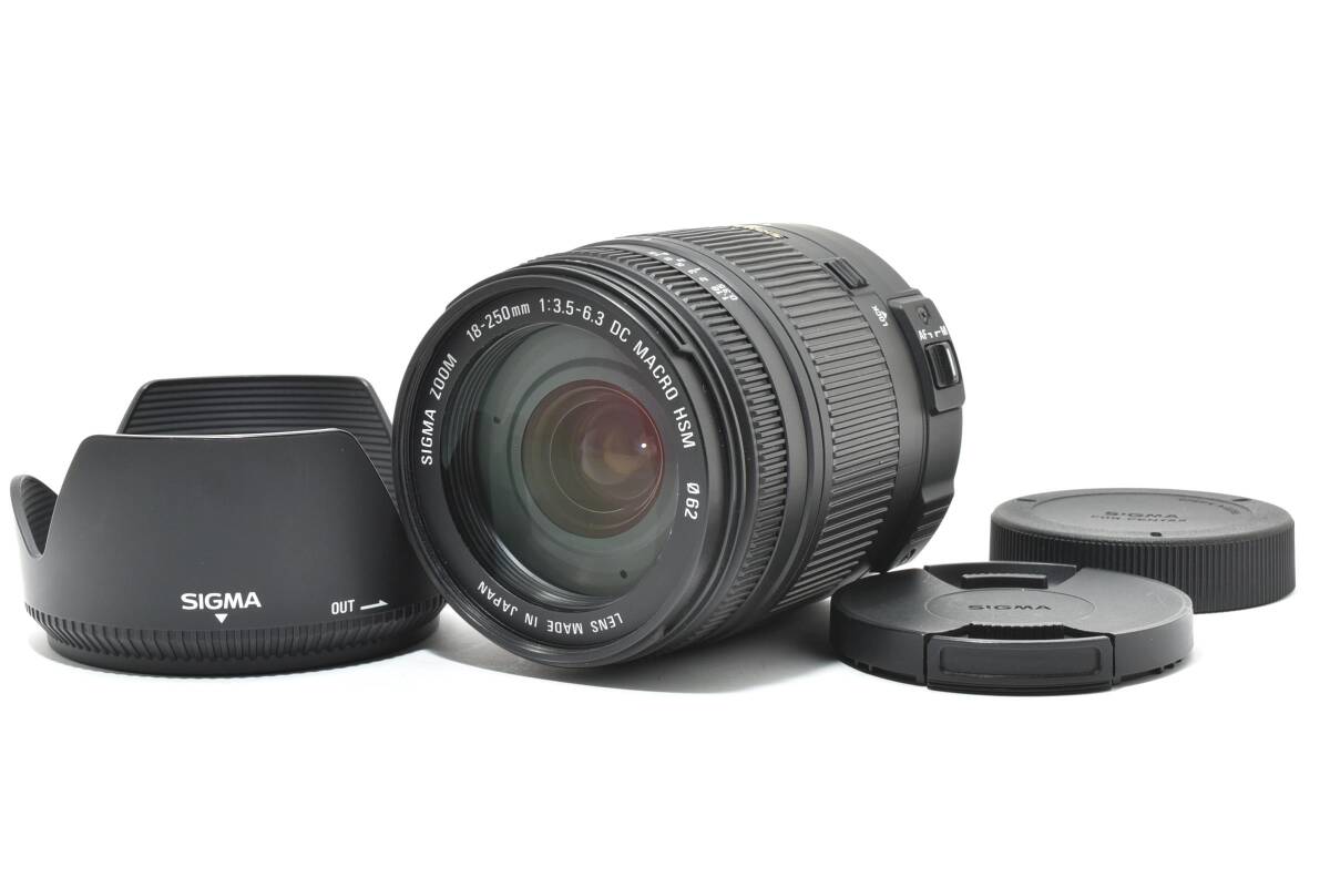 美品 シグマ SIGMA 18-250mm F3.5-6.3 DC MACRO HSM PENTAX ペンタックス マウント #21922