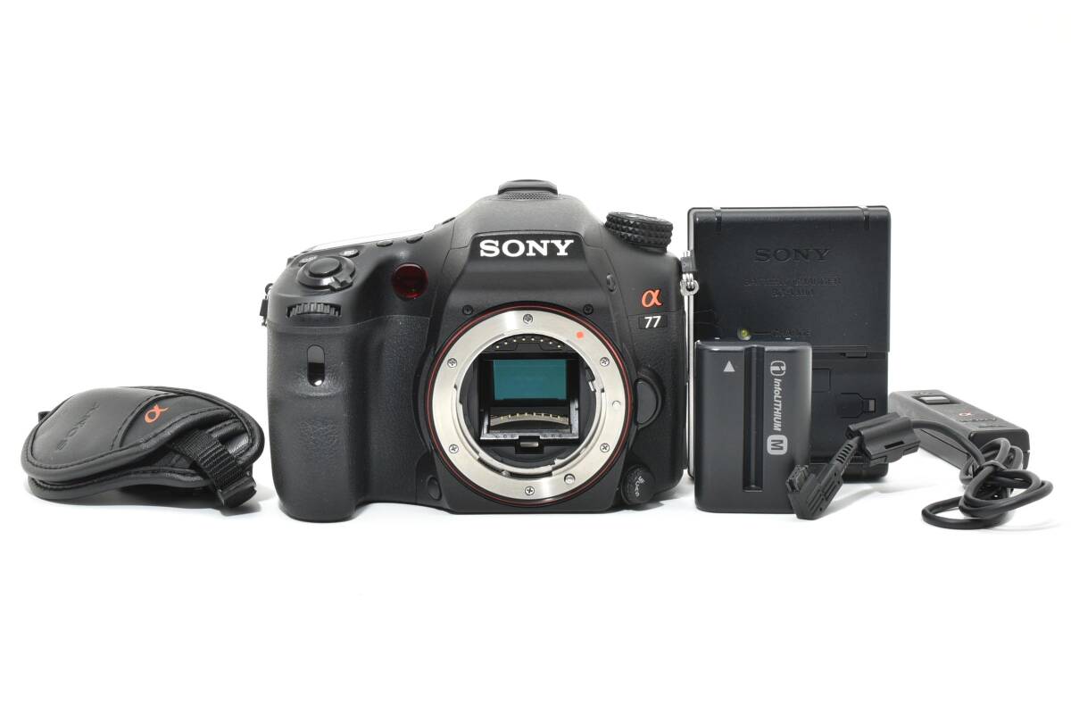 美品 ソニー SONY α77 ボディ SLT-A77V デジタル一眼レフカメラ ショット数わずか697枚 #21939