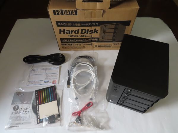 【試用程度】I・O DATA RHD4-UXE2.0 USB2.0 eSATA IEEE1394b 接続 RAID5対応