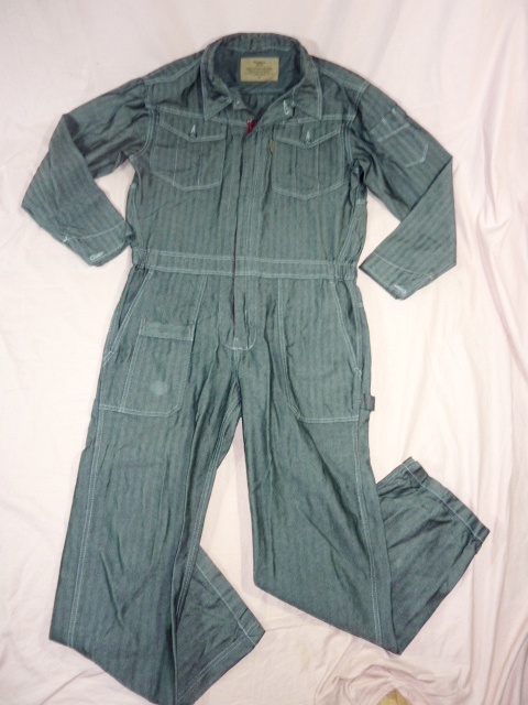 フィールドコア ヘリンボーン つなぎ M