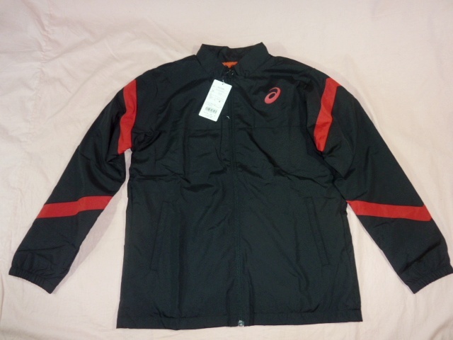 新品 アシックス/asics ウィンドジャケット M 黒