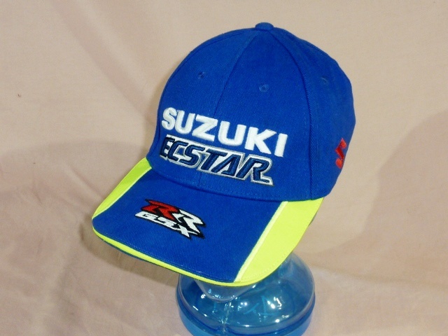 スズキ ECSTAR キャップ/帽子 青 GSX-R