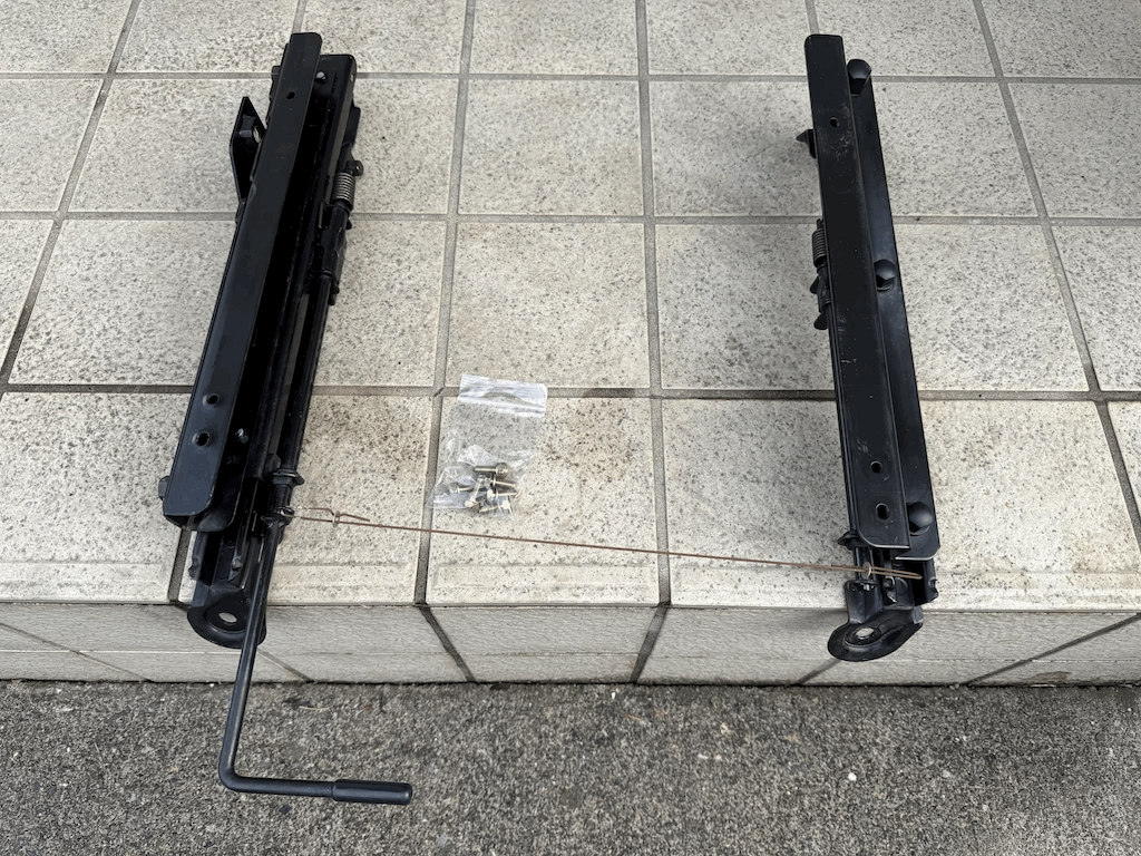 インテグラ タイプR DC２ 純正 レカロ RECARO シートレール 助手席用 純正戻しに 左