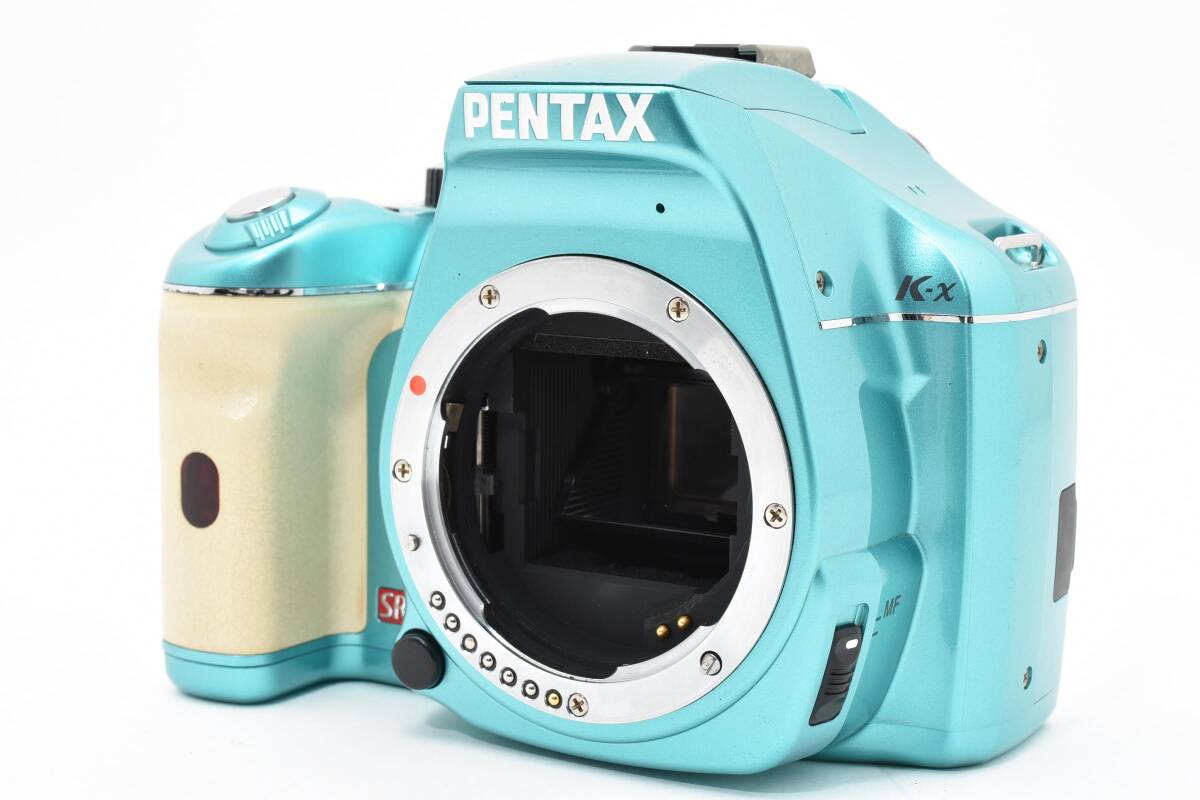#5254 【希少メタリック・訳あり】 PENTAX K-x ボディ ★人気のターコイズ・シャッターOK★ ペンタックス デジタル一眼レフ ジャンク品