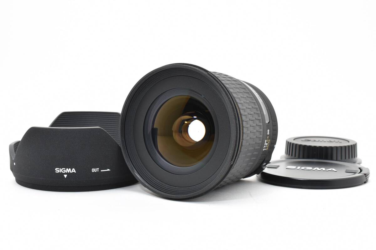 #5257 【明るい広角・F1.8】 SIGMA 24mm F1.8 EX DG MACRO Canon用 ★動作OK・フード付★ シグマ キヤノン EFマウント 単焦点レンズ