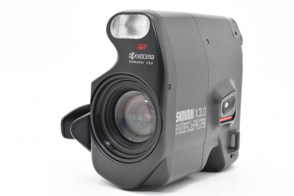 #5262 【動作OK・ハーフサイズ】 Kyocera SAMURAI X3.0 ★2倍撮れる名機・通電OK★ 京セラ サムライ フィルムカメラ 訳あり格安