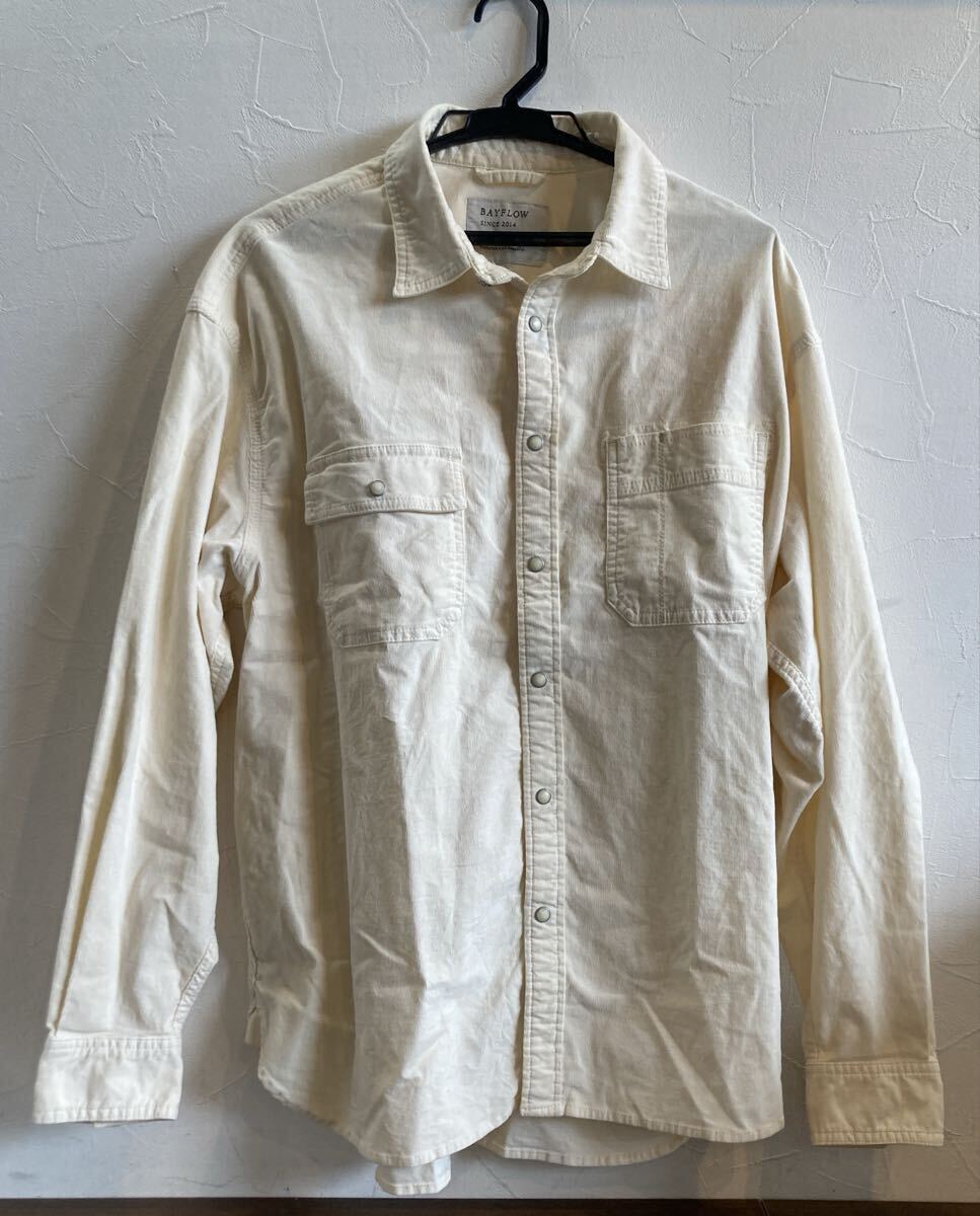 BAY FLOW SINCE 2014 ベイフロー コーデュロイ メンズ 長袖シャツ長袖 サイズ 3【14977】(3)