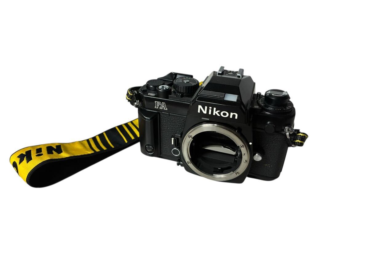 ◯Nikon ニコン FA ブラック ボディ MF一眼レフ フィルムカメラ シャッター確認済み 現状品 動作未確認 