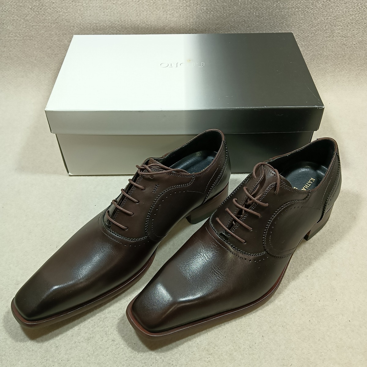 ●○ビジネスシューズ 26cm 革靴 KH31492 DBR ダークブラウン KATHARINE HAMNETT LONDON キャサリンハムネットロンドン ○●