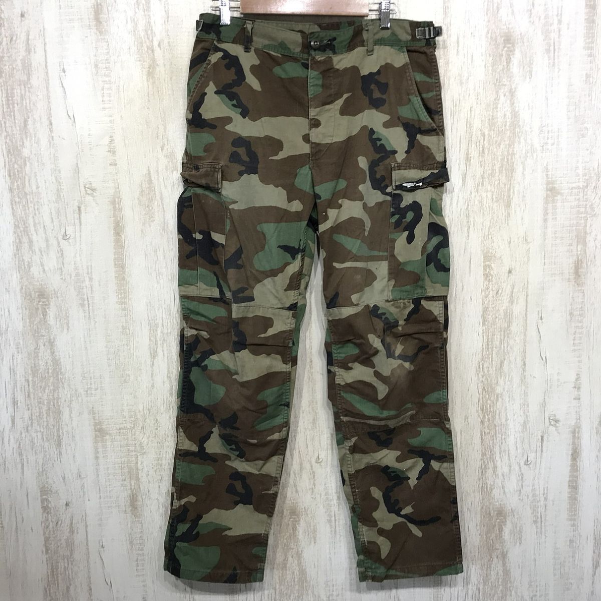 P563☆【米軍 ウッドランドカモ トラウザーパンツ】GLENN BERRY グレンベリー M 迷彩