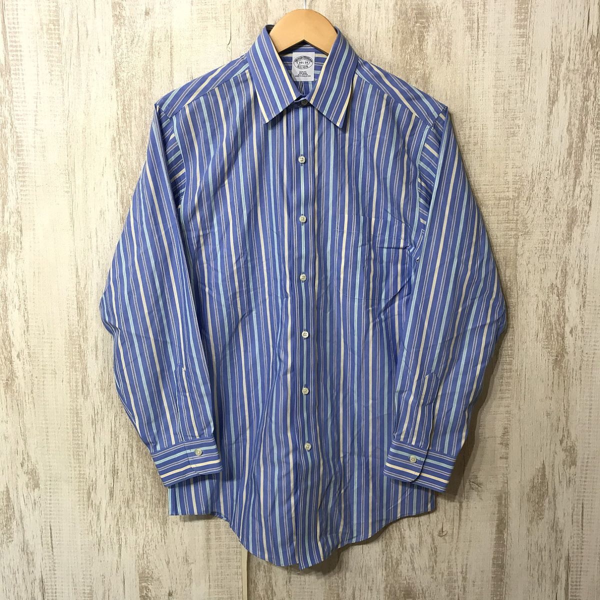 525☆【SLIM－FIT ストライプシャツ】Brooks Brothers ブルックスブラザーズ マルチカラー