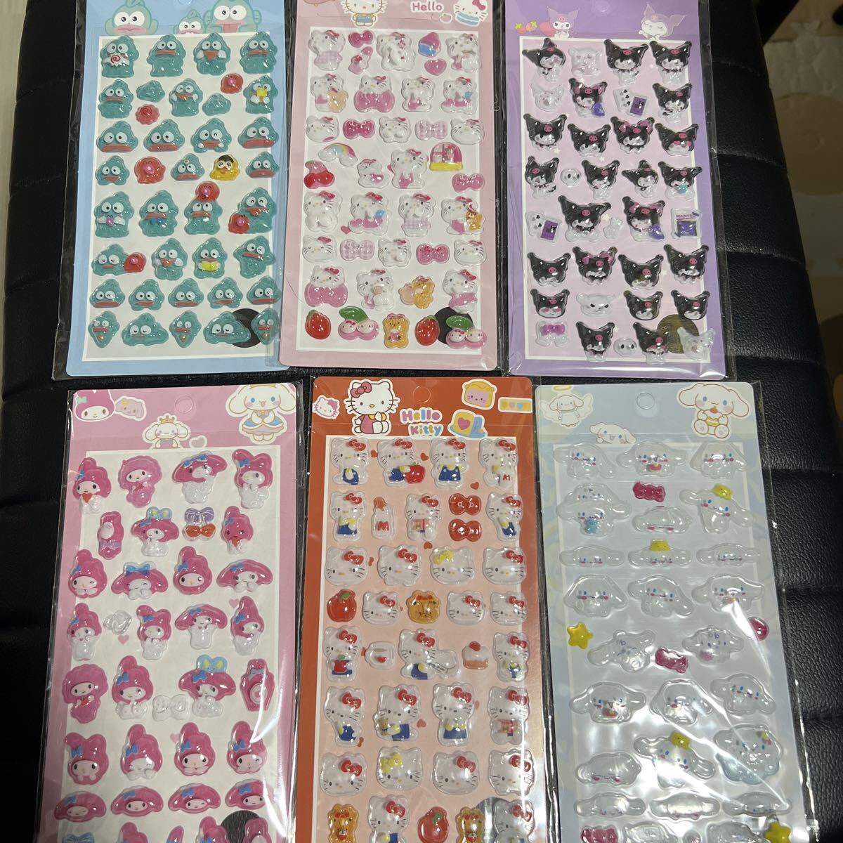 サンリオ 可愛いボンボンドロップシール クロミ キティ マイメロ ハンギョドン シール