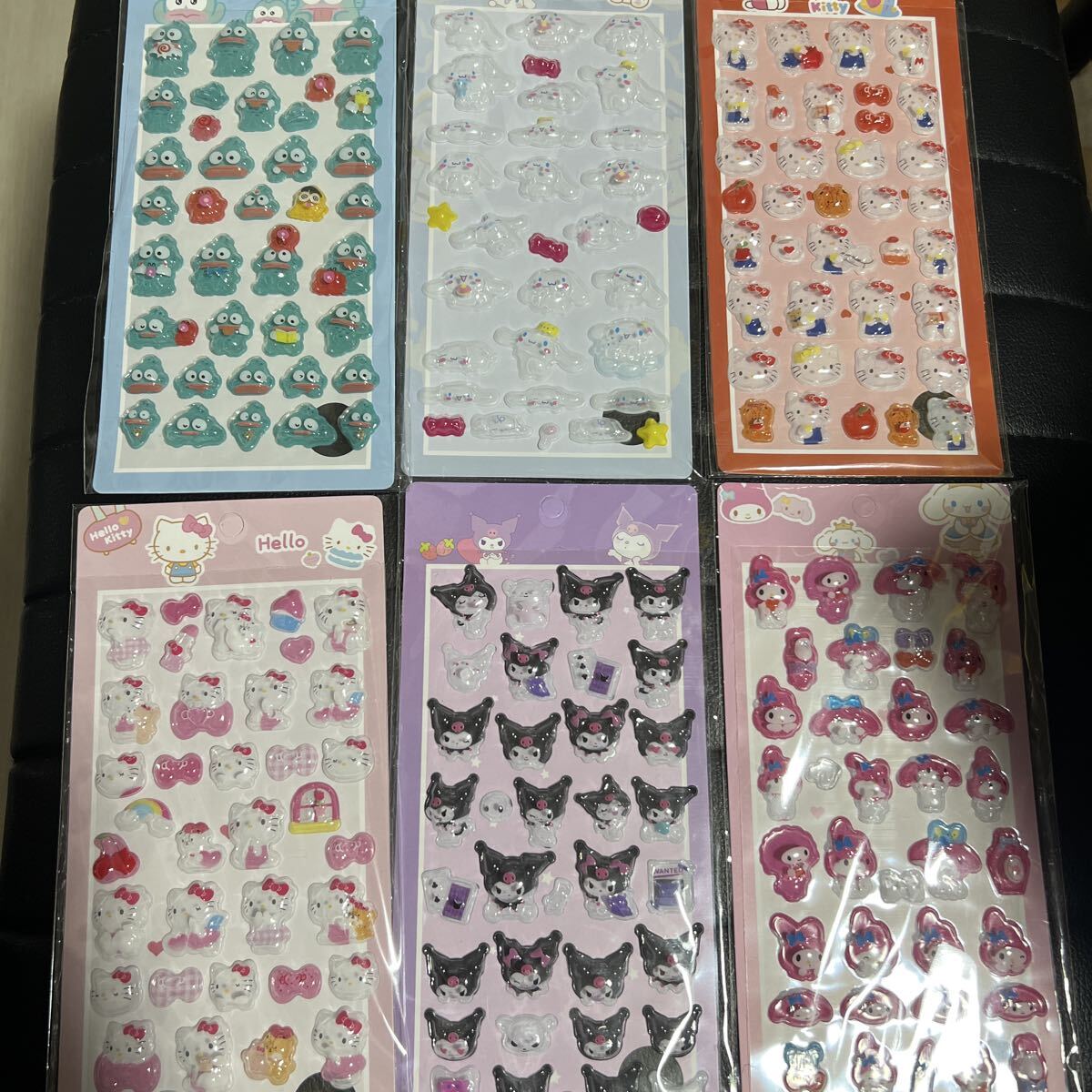 可愛いボンボンドロップシール サンリオ クロミ キティ マイメロ ハンギョドン シール