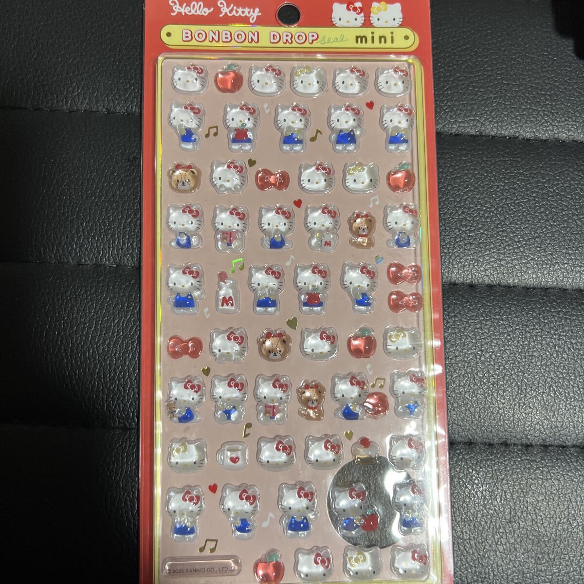 正規品ボンボンドロップシール mini ハローキティ サンリオ 赤 レッド ミニ