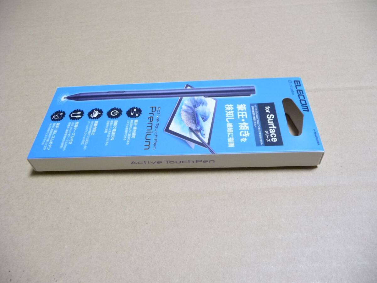 ◆新品未開封 ELECOM(エレコム) タッチペン P-TPMPP20BK [Surface対応 USB-A充電式 アクティブタッチペン 極細 ペン先 2mm ブラック] 