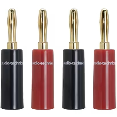 ◆新品未開封 オーディオテクニカ audio-technica バナナプラグ 4個1組 AT6301 [高音質ソルダーレス（無ハンダ）バナナプラグ] 保証付