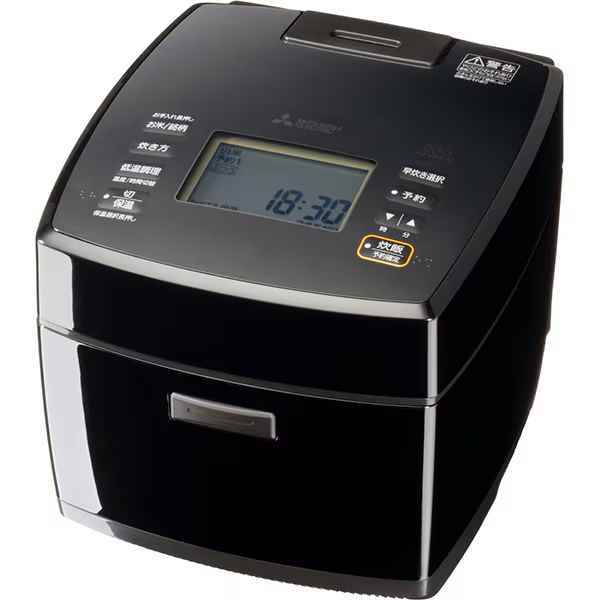 ◆新品未開封 三菱 IHジャー炊飯器 NJ-VP10G-B [5.5合炊き/ダブル備長炭コート「熾火おきび」の高級モデル/黒曜(こくよう)/日本製] 保証付