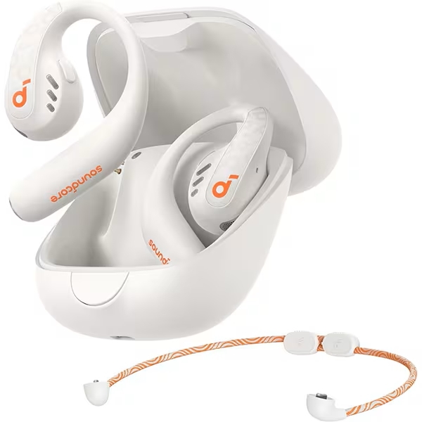 ◆新品未開封 Anker（アンカー）完全ワイヤレスイヤホン Soundcore AeroFit Pro 【A3871N21】 [スポーツにも最適なProモデル／白色] 保証付