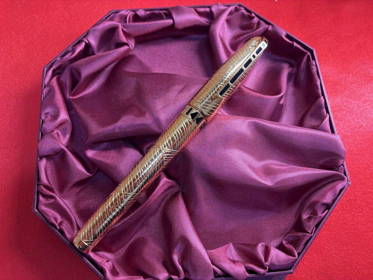 【J010】S.T.Dupont エス・テー・デュポン 万年筆 リミテッドエディション2001 限定 1000本 アフリカ M