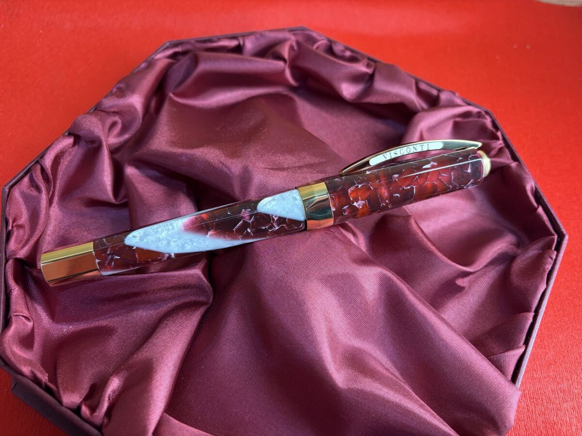 【J019】VISCONTI ビスコンティ 万年筆 オペラ エレメンツ ファイアー 23Kパラジウム M 箱無し