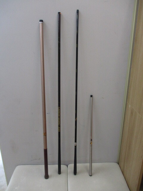 ★☆釣り竿　のべ竿　CARBON　BANNO450S　幻竜硬調12　麗水　硬調300　NFT　4本セット☆★