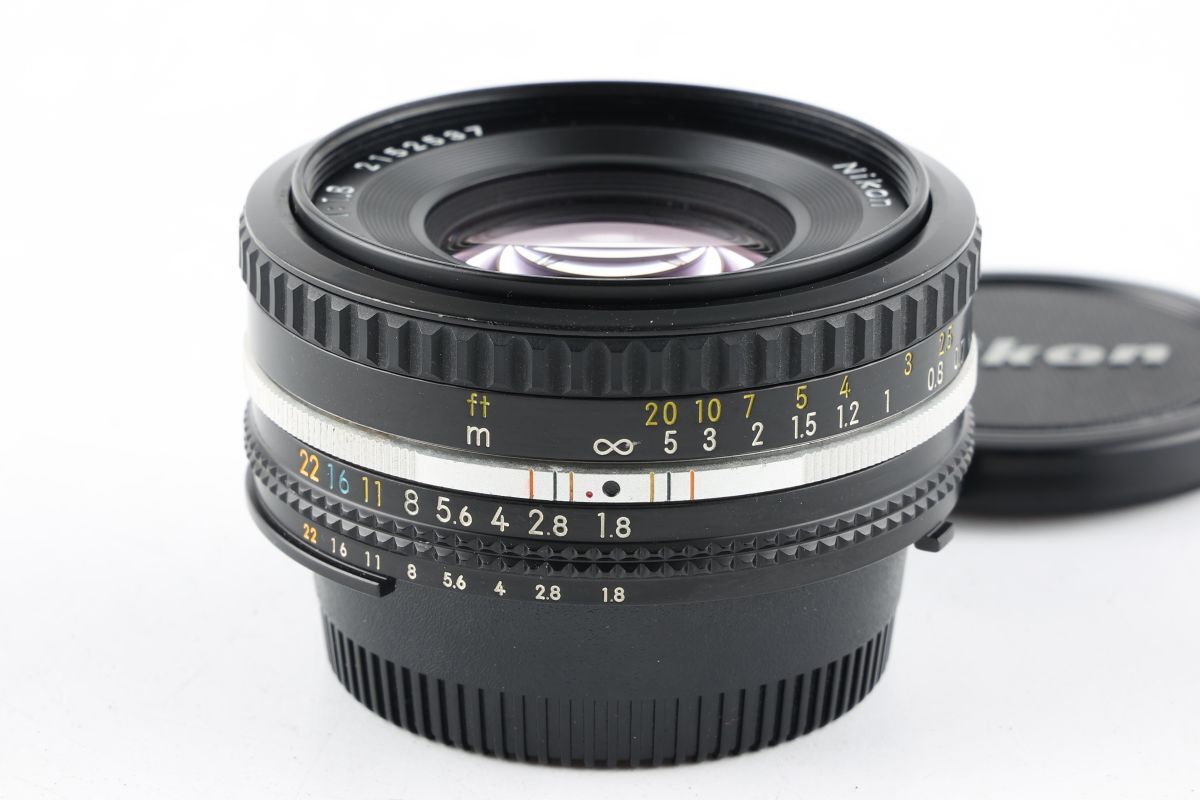 【かめらや】4373 Nikon Ai NIKKOR 50mm F1.8S Ai-S 単焦点 パンケーキレンズ Fマウント