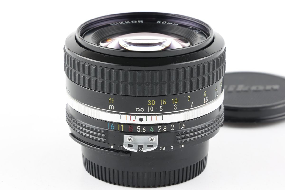 【かめらや】4456 Nikon Ai NIKKOR 50mm F1.4 単焦点 標準レンズ Fマウント