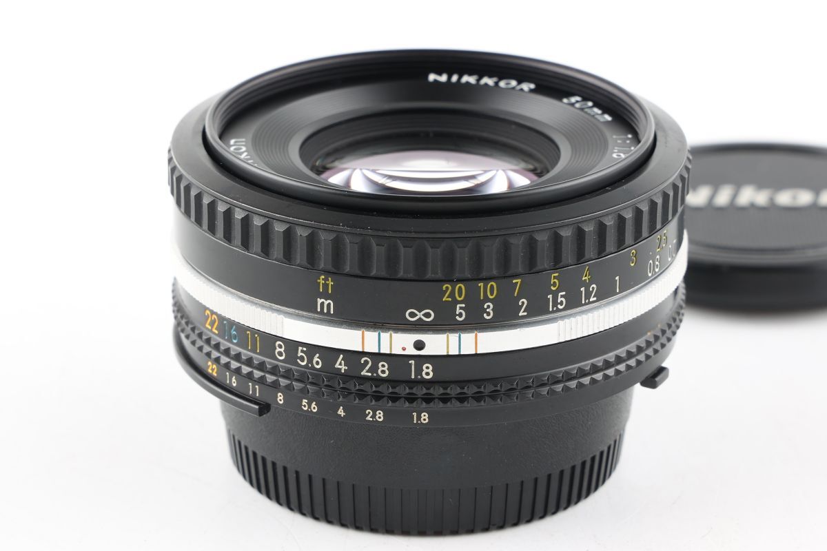 【かめらや】4446 Nikon Ai NIKKOR 50mm F1.8S Ai-S 単焦点 パンケーキレンズ Fマウント