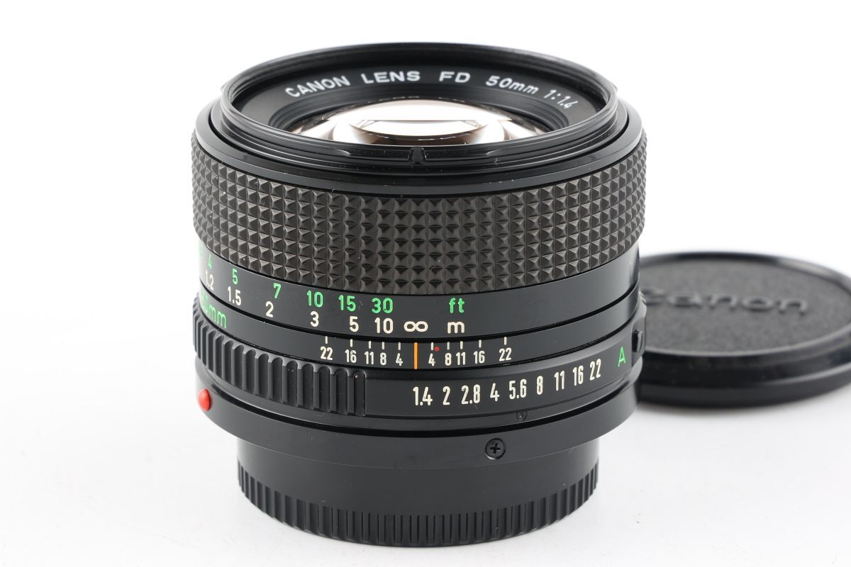 【かめらや】4426 Canon New FD 50mm F1.4 単焦点 標準レンズ FDマウント