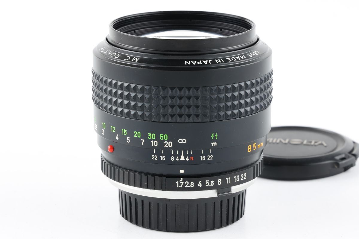 【かめらや】4415 MINOLTA MC ROKKOR 85mm F1.7 単焦点 中望遠レンズ SRマウント