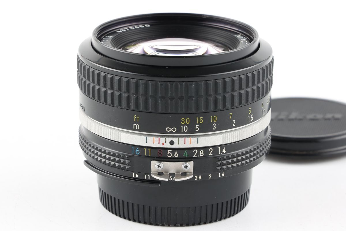 【かめらや】4495 Nikon Ai NIKKOR 50mm F1.4 単焦点 標準レンズ Fマウント