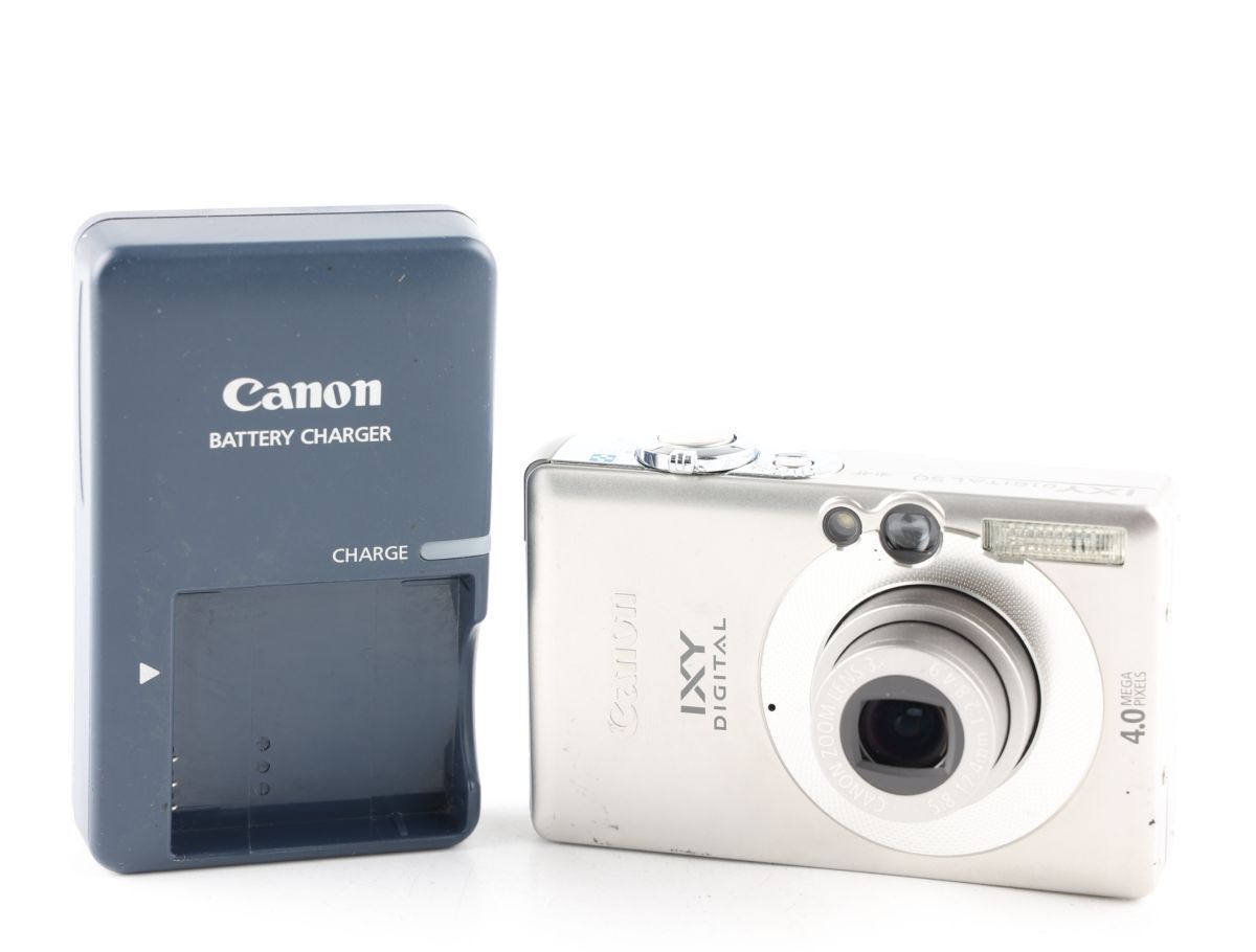 【かめらや】4408 Canon IXY DIGITAL 50 シルバー コンパクトデジタルカメラ