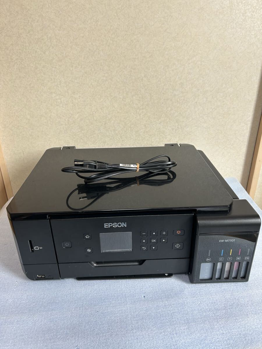 EPSON EW-M770T エプソン インクジェット複合機 プリンター 2017年製 通電のみ確認済み 中古ジャンク