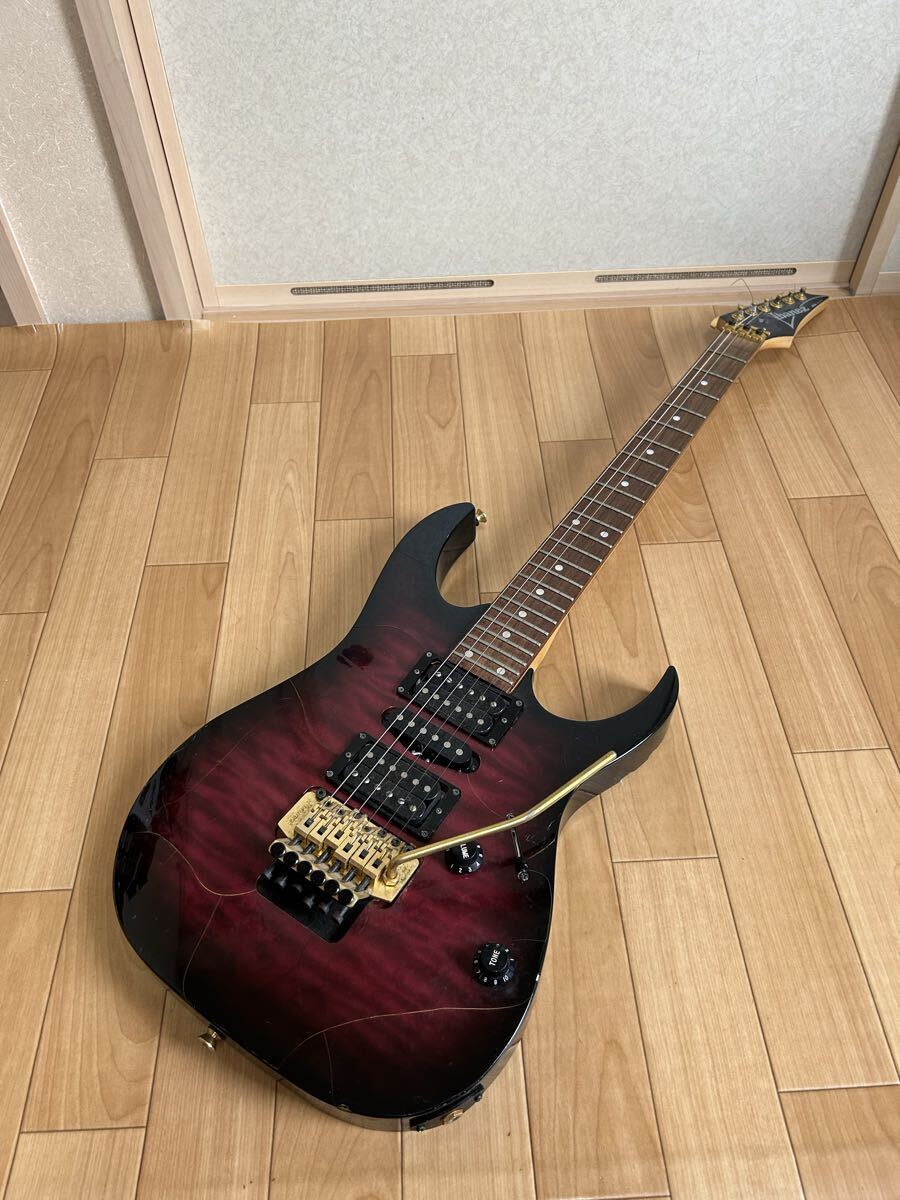 Ibanez アイバニーズ エレキギター RGシリーズ ひび割れ等あり 動作未確認 中古ジャンク品 部品取りや修理などに