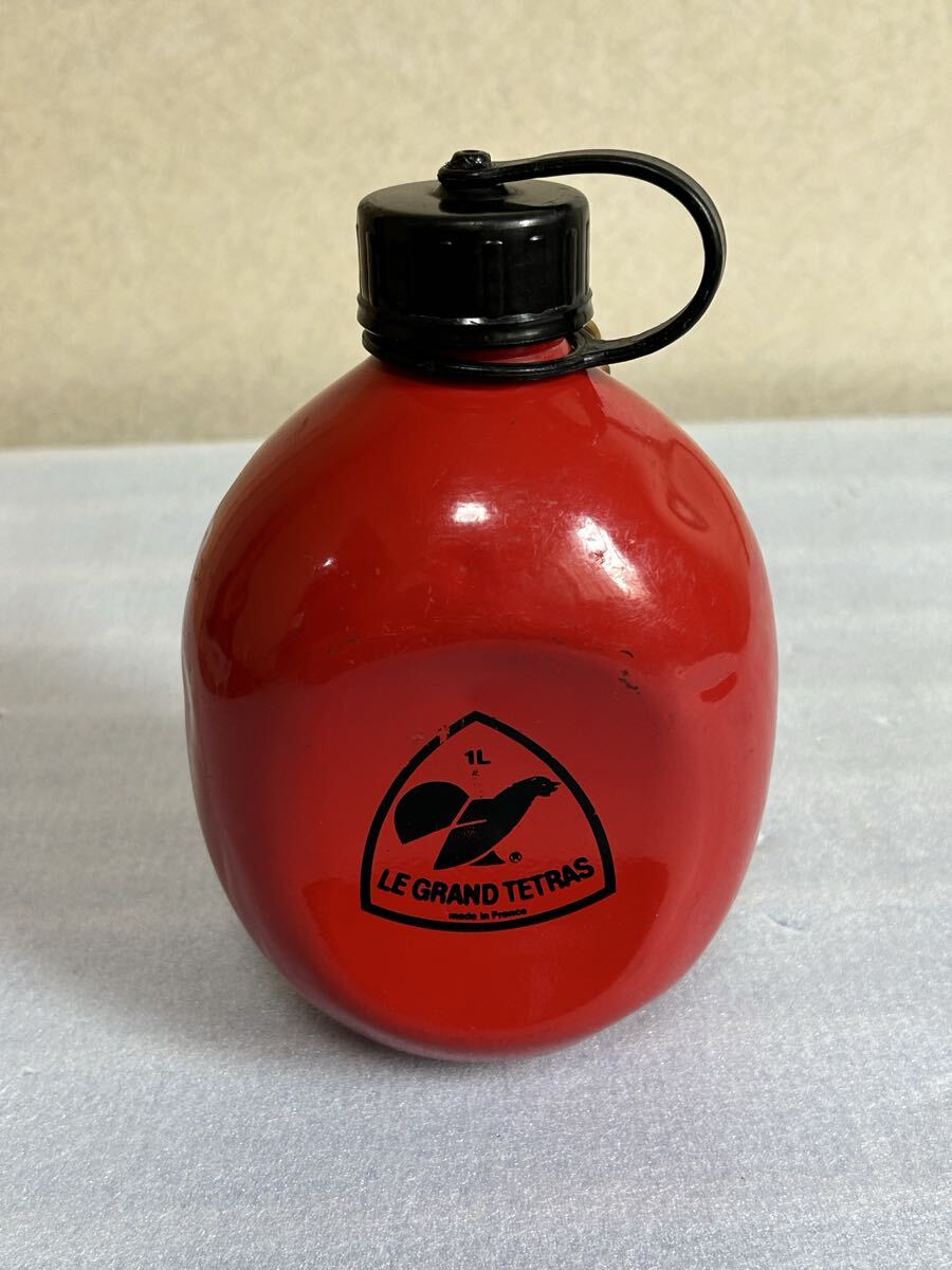 LE GRAND TETRAS グランテトラ 水筒 1L レッド アウトドア キャンプ 中古現状品