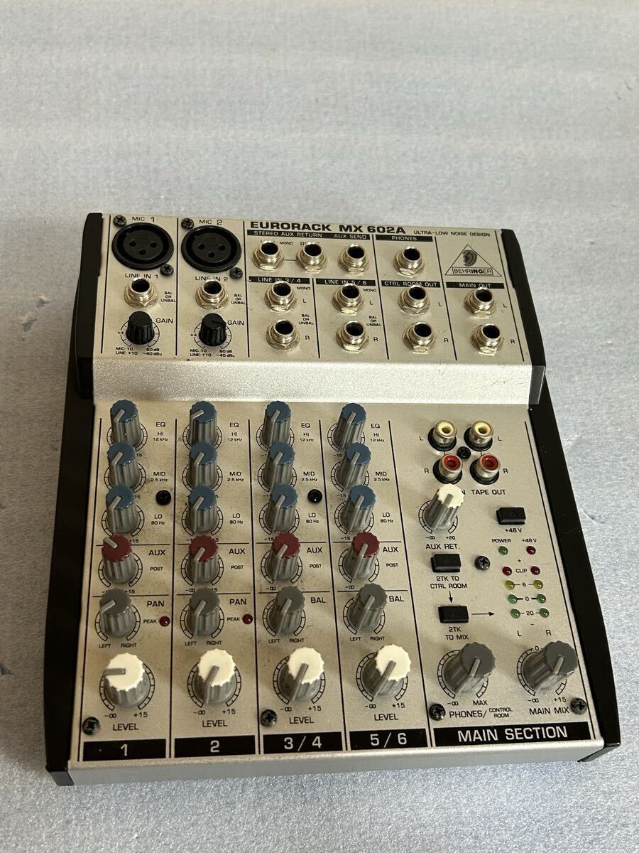 BEHRINGER ベリンガー EURORACK MX602A アナログミキサー 動作未確認 中古ジャンク