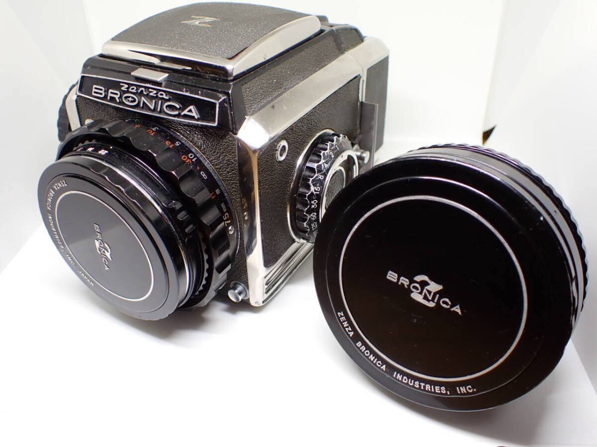 動作確認済み　ZENZA BRONICA S2 ゼンザブロニカＳ２　レンズセット　NiKKOR-P　75mm　F2.8 /Nikkor-H　50ｍｍ　F3.5　2本