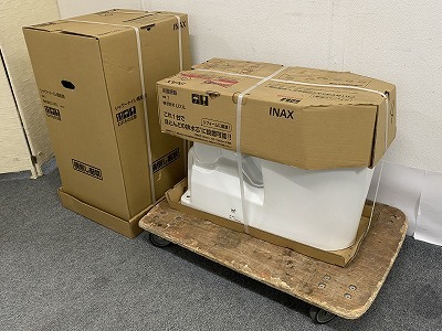 35472C4025）直取直配のみ　LIXIL INAX BC-B30H BW1 DT-B383GH-6L BW1 シャワートイレ機能部 便器 セット リクシル 未使用　埼玉県朝霞市