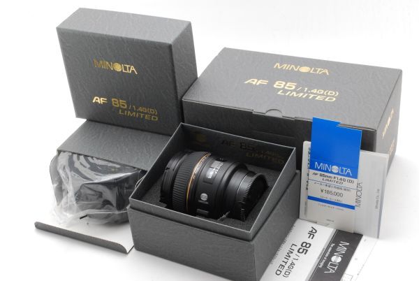 [Top Mint in Box]MINOLTA AF 85mm f/1.4 G (D) Limited Lens SONY A From JAPAN 9750