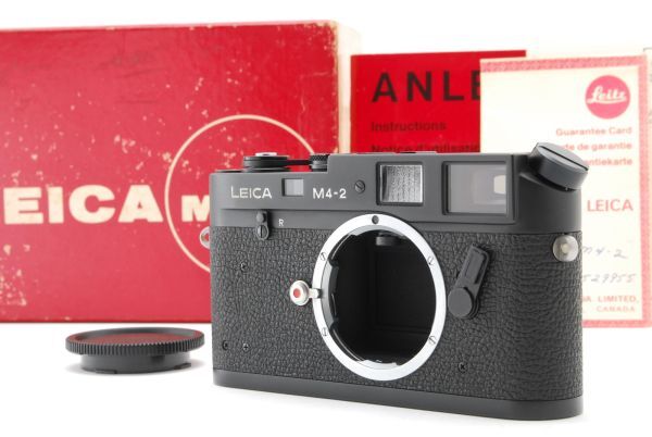 [CLA/Top Mint] Leica M4-2 Black 35mm Rangefinder Film Camera Box From JAPAN 9731