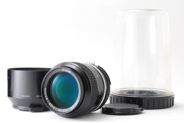 [A Top Mint]Nikon Ai NIKKOR 105mm f/2.5 MF Telephoto Lens w/Case From JAPAN 9667