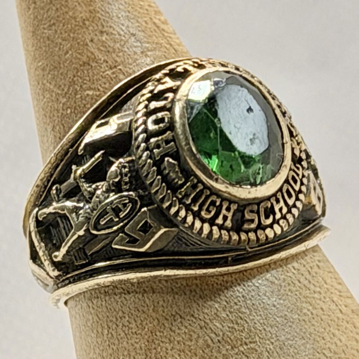 HERFF JONES ハーフジョーンズ 10K 6.7g カレッジリング 1989 9号 HOLY TRINITY HIGH SCHOOL 検 K10 K14 K18 指輪