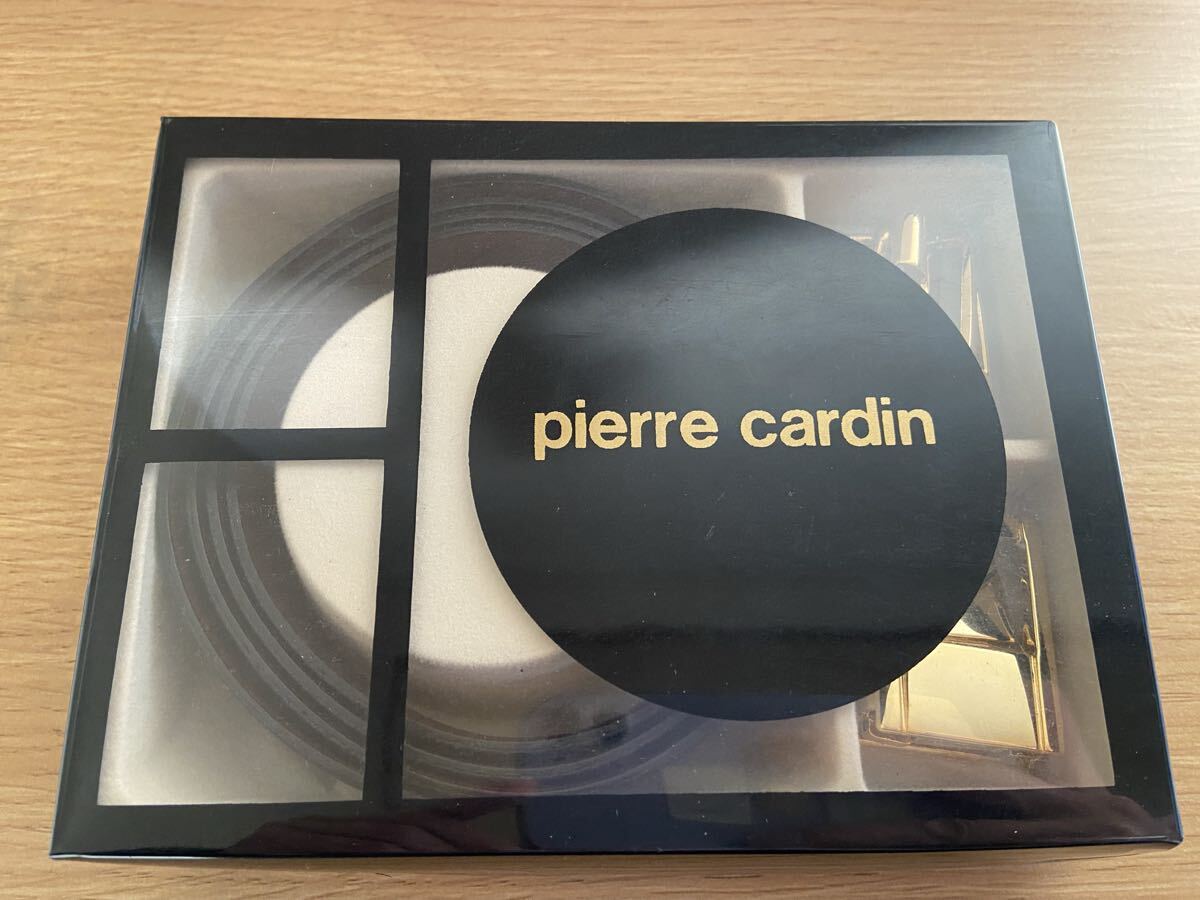 65747　ピエールカルダン　ベルトバックルセット　ゴールドカラー　長さ約115㎝　劣化あり　未使用自宅保管品