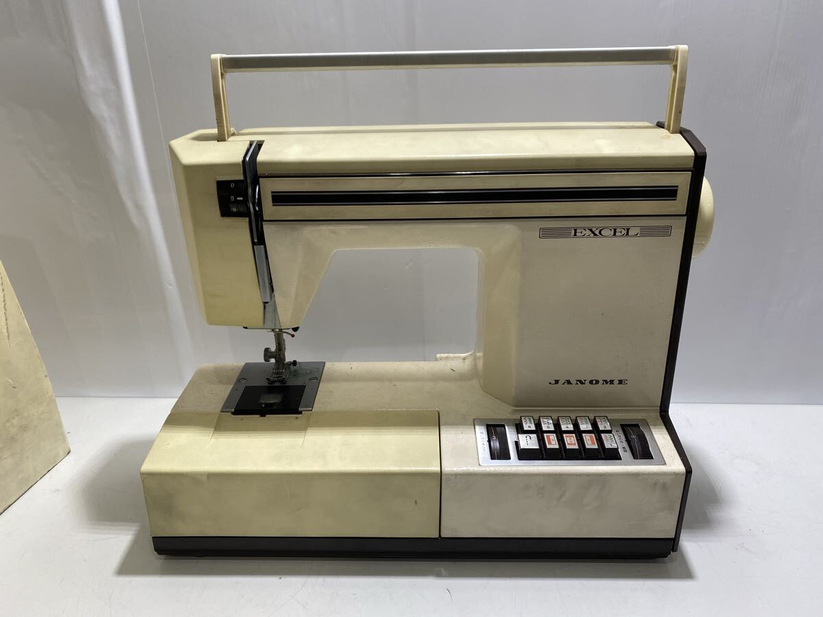 65399【自宅保管品】JANOME ジャノメ エクセル 625型 電子ミシン 昭和レトロ