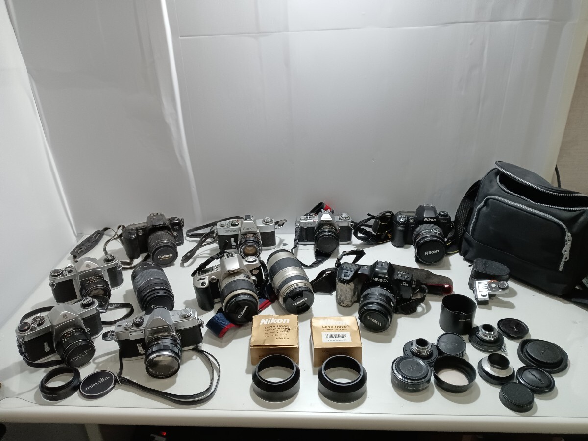 B0313-5【自宅保管品】MINOLTA α7700i SR-1/Nikon F80/Canon EX AUTO AV-1/PENTAX S2 SPなど