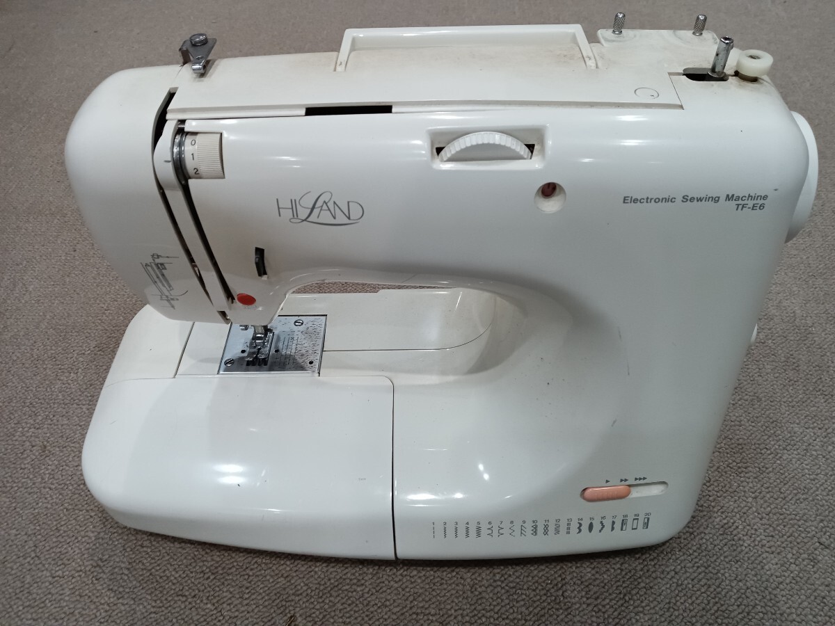 60697 ジャンクミシン TF-E6 コード無し 動作・通電未確認 ハンドクラフト 裁縫〈自宅保管品〉