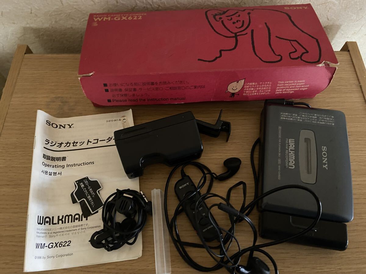 65466　ラジオカセットレコーダー　ウォークマン　ソニー　WM-GX622　通電未確認　SONY