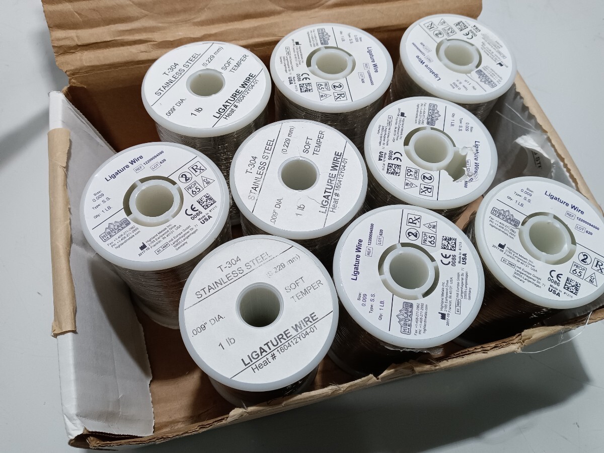 65942 リガチャー 矯正ワイヤー ステンレスワイヤー 歯科 〈自宅保管品〉